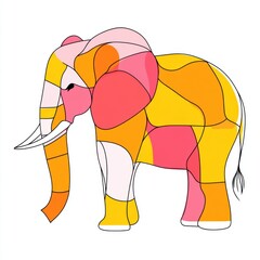 Poster - Colorful Elephant.