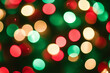 © mr Wajed - Blurred, defocused background with Christmas lights. Abstract bokeh of colorful light, bright red and green colors