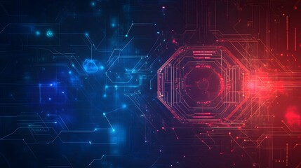 abstract technology communication concept vector background. 