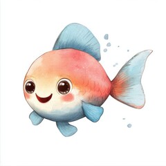 Poster - Cute Cartoon Fish.