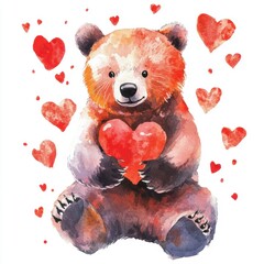 Canvas Print - Bear With Love.