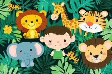 Poster - Jungle Friends.