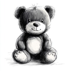 Sticker - Sketchy Teddy Bear.