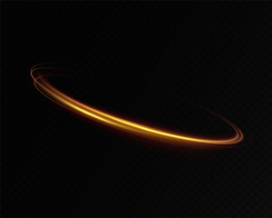 Poster - Shiny vortex rings shimmer on a transparent background. Sparkling circles with light effect. Light circle swirl neon lighting effect, spiral light lines.trator Artwork	