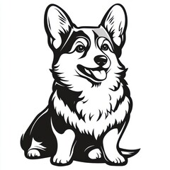 Sticker - Happy Corgi.