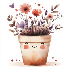 Poster - Happy Flower Pot.