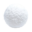 © PNGuin Studio - Round snowball with soft texture, isolated on transparent cutout background