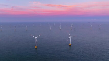 Wall Mural - wind turbine in the sea