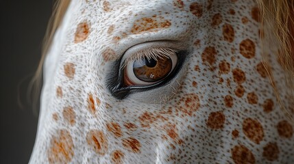 Wall Mural - Close Up of a Spotted Horse's Eye