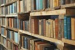© Lamina - Shelves filled with vintage books in a library, showcasing knowledge, history, and timeless literature. Perfect for book lovers and antique enthusiasts.
