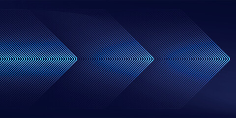 Poster - Futuristic abstract background with overlap layer. Modern geometric shapes lines design elements. Glowing blue lines.