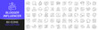 © stas111 - Blogger and influencer line icons collection. Thin outline icons pack. UI icon collection. Set of line web pictogram
