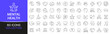 © stas111 - Mental health line icons collection. Thin outline icons pack. UI icon collection. Set of line web pictogram