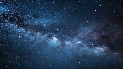 Wall Mural - Milky way and stars in the night sky