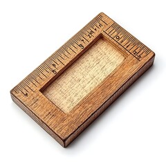 Canvas Print - Woodworking tools: Square ruler isolated on white background  