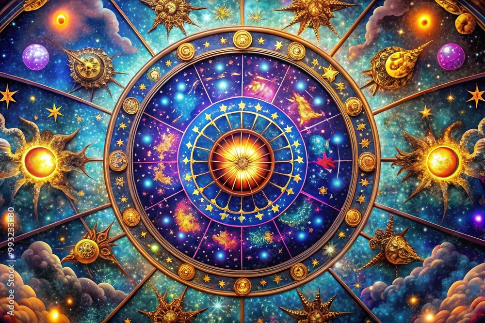 Enchanting Astrology Aesthetic Wallpaper with Celestial Patterns and ...