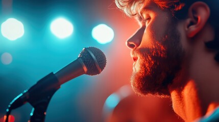 Wall Mural - A group of musicians rehearsing in a club, showcasing their passion and dedication to music.