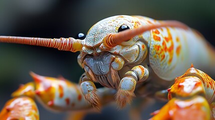 Poster - Close-Up of a Colorful, Detailed Insect with Sharp Claws