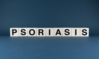 Psoriasis Awareness - Wooden Blocks