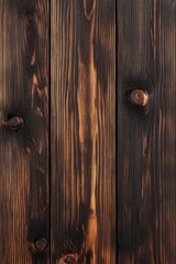 Dark brown wooden background with grain texture.