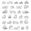 © graphixmania - Car accident line icon