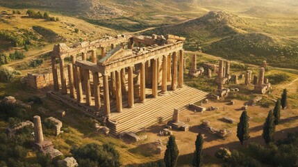 Temple of Artemis at Sardeis, The Hellenistic era, in the third century BC, saw the beginning of the temple's construction.