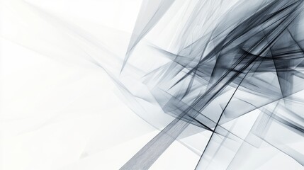 Wall Mural - Abstract gray and white background featuring a technological line design