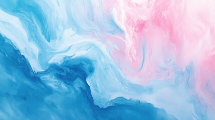 Wall Mural - Abstract background featuring soft pastel blue and pink hues providing a contrasting visual appeal