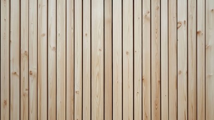 Poster - Wooden Panel Wall. Vertical Beige Pine Slats for Modern Design