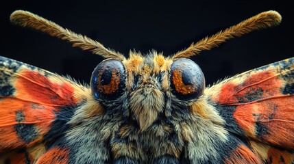 Sticker - Close-up of a Butterfly's Eyes and Wings