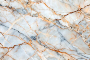 Poster - White gray and gold marble texture with intricate veins