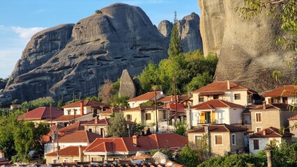 metoara kastraki viallage in afternoon light greece