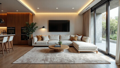 Wall Mural - modern living room