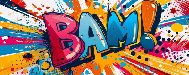 eye-catching pop art background featuring 