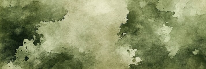 Poster - Abstract Olive Green Watercolor Background