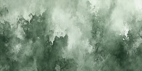 Sticker - Serene Watercolor Shades of Green and Gray