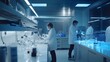 © Jojo* - Scientists Working in a Modern Laboratory with Blue Lighting