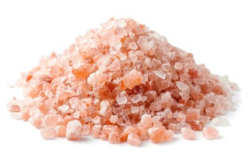 A pile of pink salt sitting on a white surface