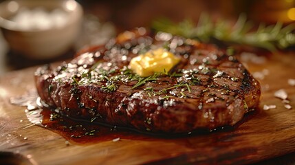 Grilled Steak with Butter