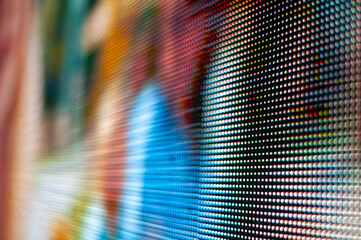 abstract led screen of a tv