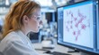 © pkproject - Biotechnology Researcher Utilizing Computer Software for Synthetic Material Design