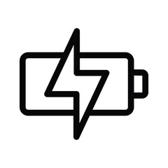 Charging battery vector icon design in trendy style