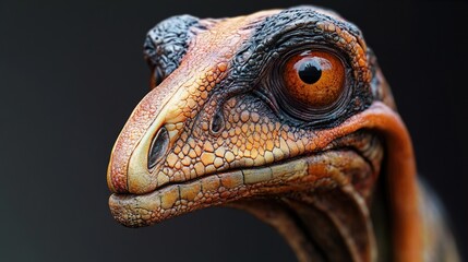 Poster - Close Up Portrait of a Prehistoric Dinosaur