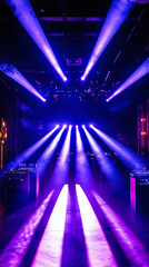 Wall Mural - dynamic new year's eve nightclub party with spectacular light show