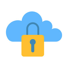 Canvas Print - Secure Cloud Icon