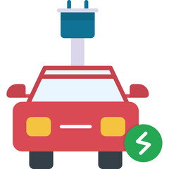 Poster - Electric Car Icon