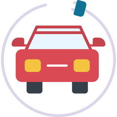 Canvas Print - Car Charging Icon