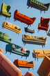 © Dariya - Many different modern sofas and armchairs flying up to the sky