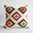 © Dariya - A cozy throw pillow with a geometric pattern on a white background