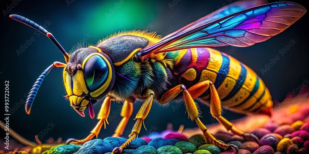 Vibrant Wasp Coloring Page for Kids and Adults - Fun and Creative Art ...